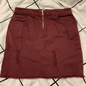 the kooples denim mini skirt